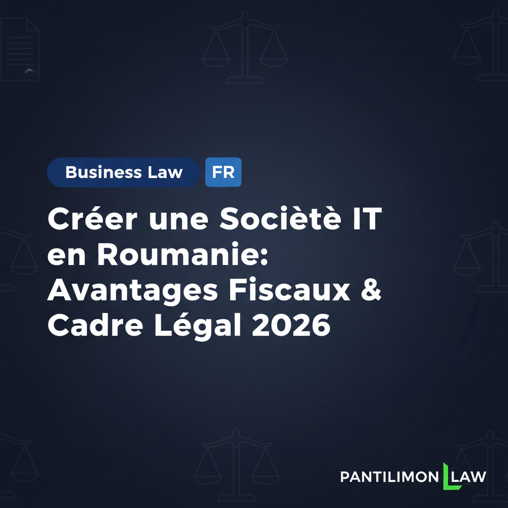 Créer une Société IT en Roumanie: Avantages Fiscaux & Cadre Légal 2026