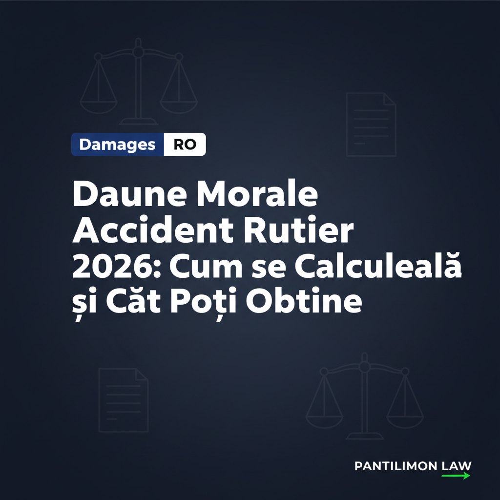 Daune Morale Accident Rutier 2026: Cum se Calculează și Cât Poți Obține