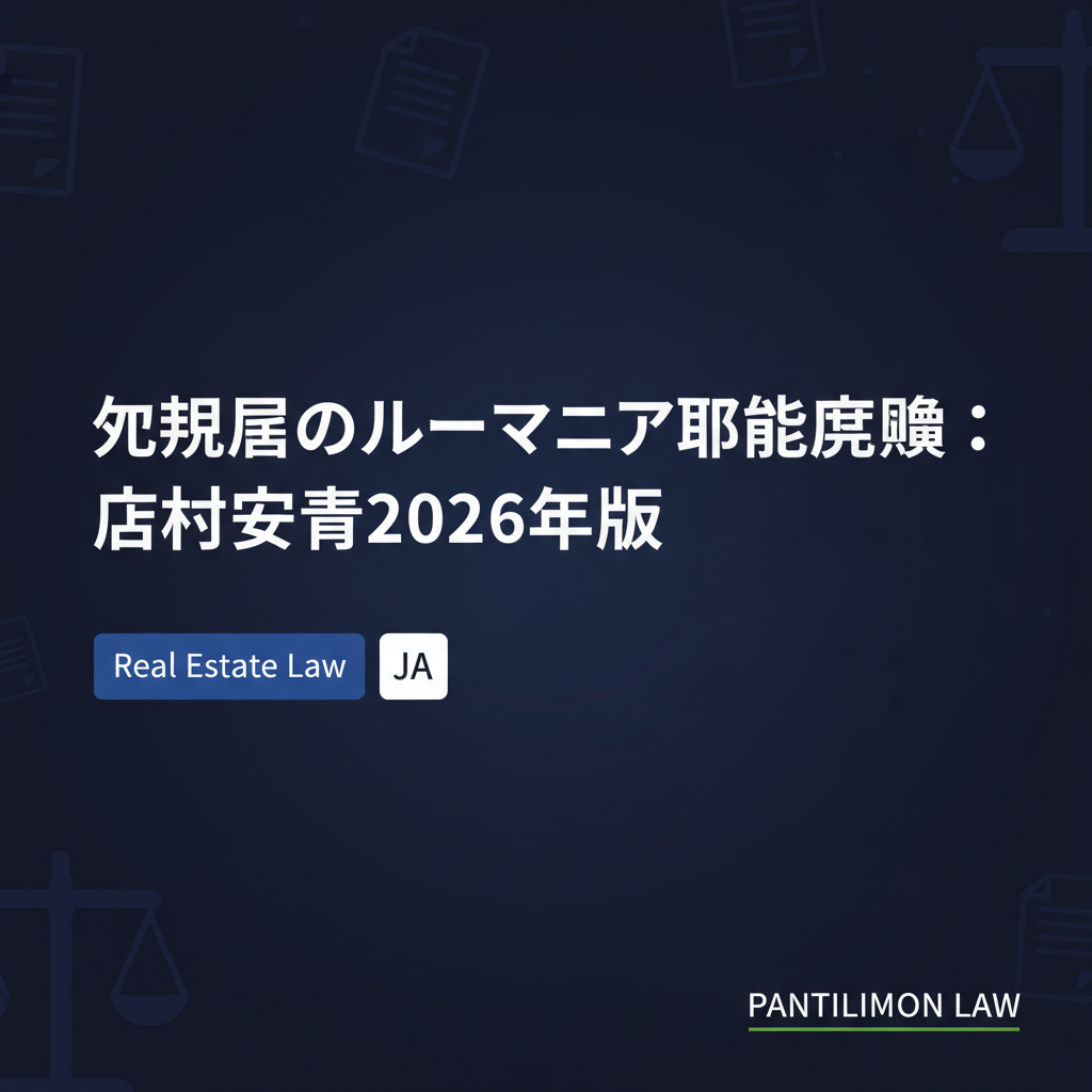 外国人のルーマニア不動産購入:法的要件2026年版