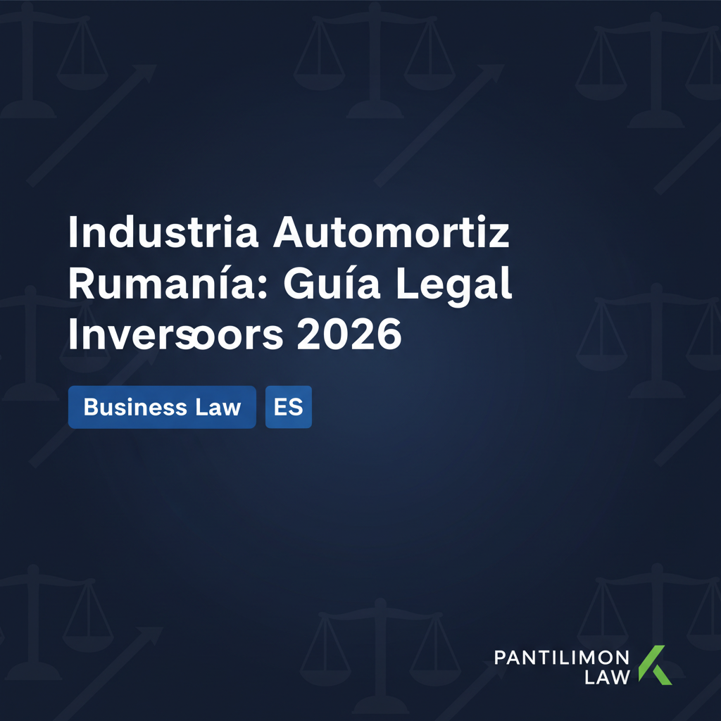 Industria Automotriz Rumanía: Guía Legal Inversores 2026