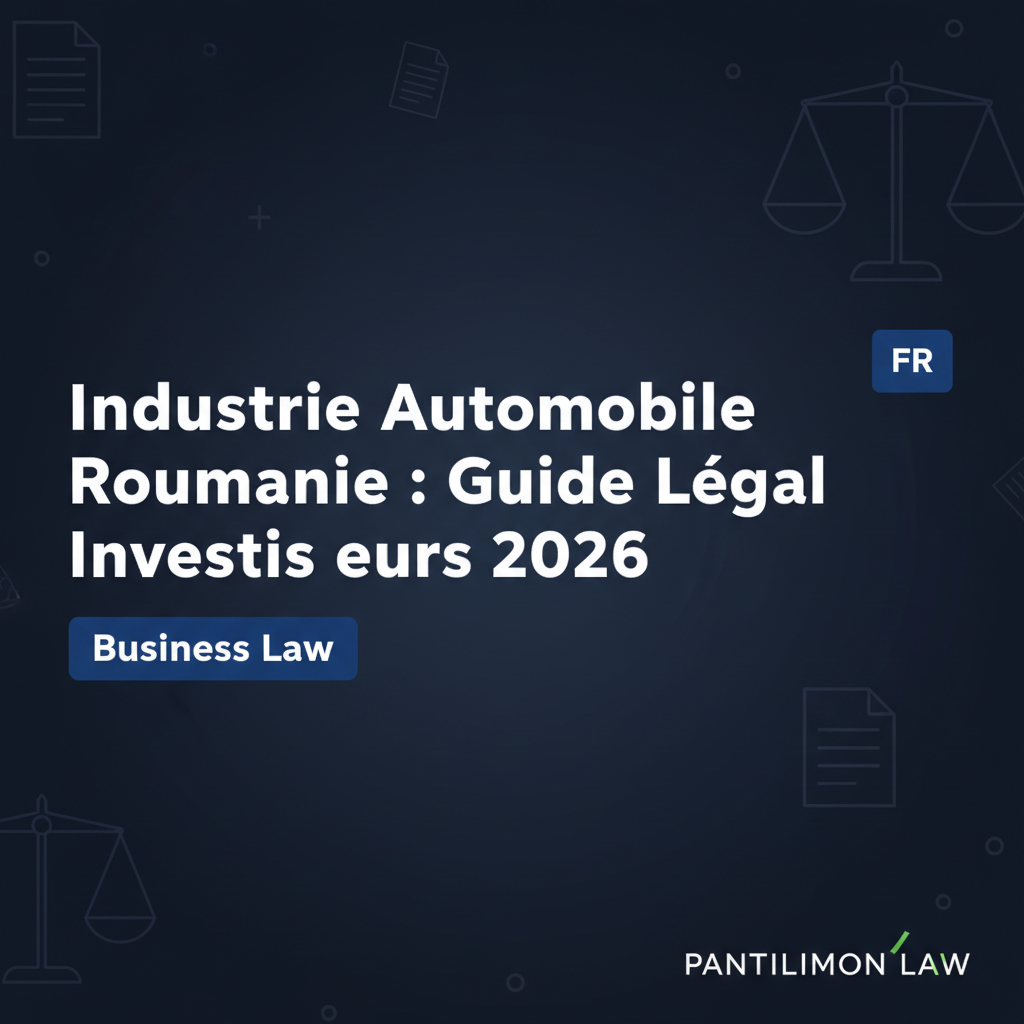 Industrie Automobile Roumanie : Guide Légal Investisseurs 2026