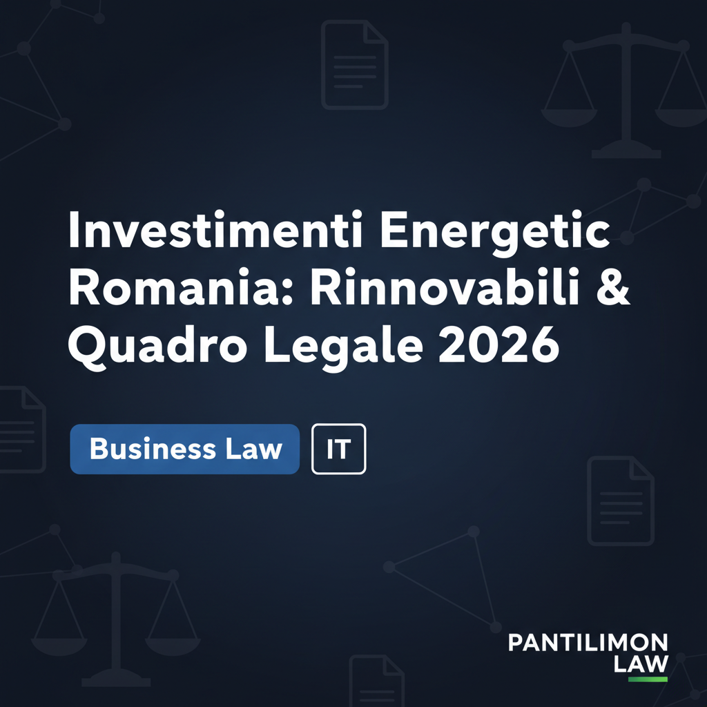 Investimenti Energetici Romania: Rinnovabili & Quadro Legale 2026