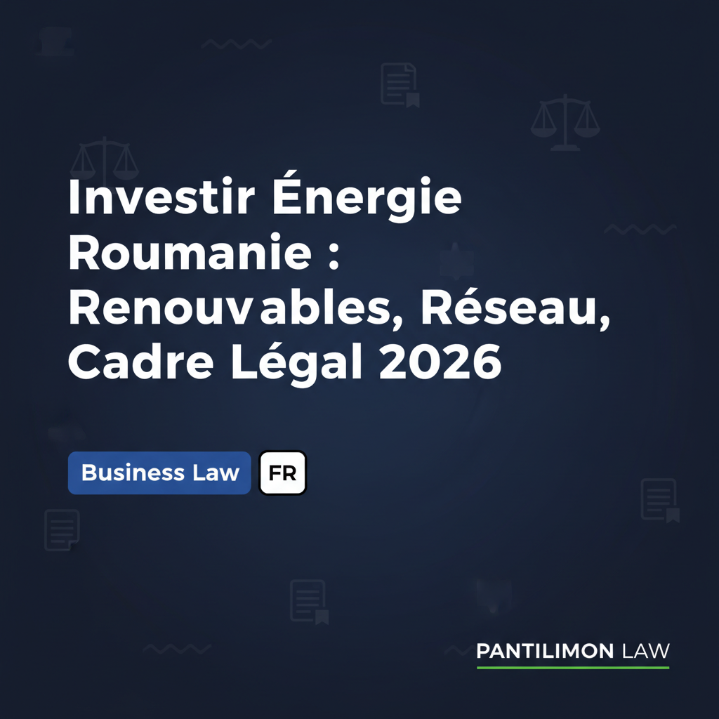 Investir Énergie Roumanie : Renouvelables, Réseau, Cadre Légal 2026