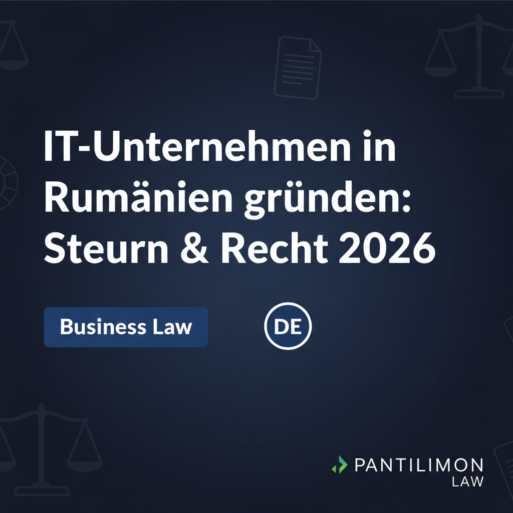 IT-Unternehmen in Rumänien gründen: Gesellschaftsrecht und Steuern
