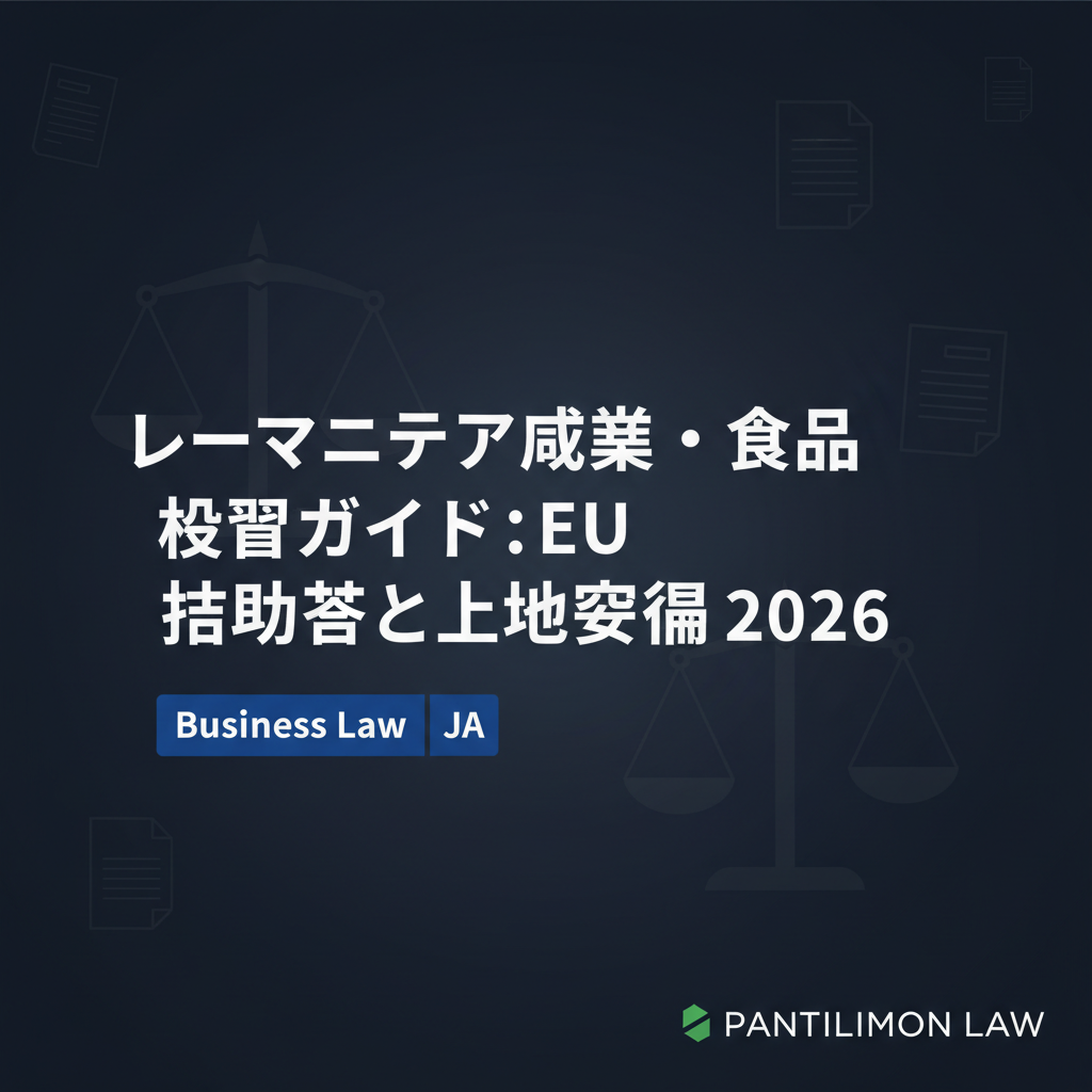 ルーマニア農業・食品投資ガイド:EU補助金と土地取得 2026