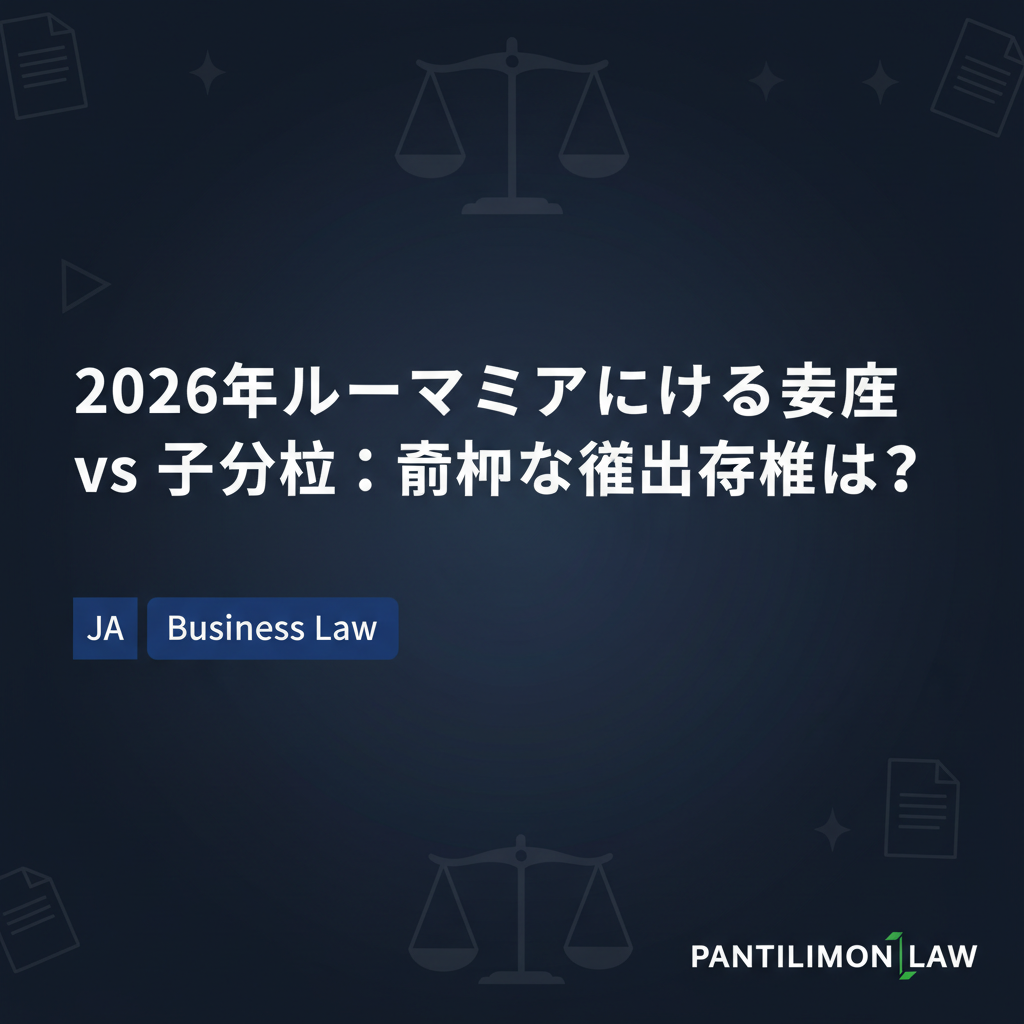 2026年ルーマニアにおける支店 vs 子会社:最適な進出形態は?