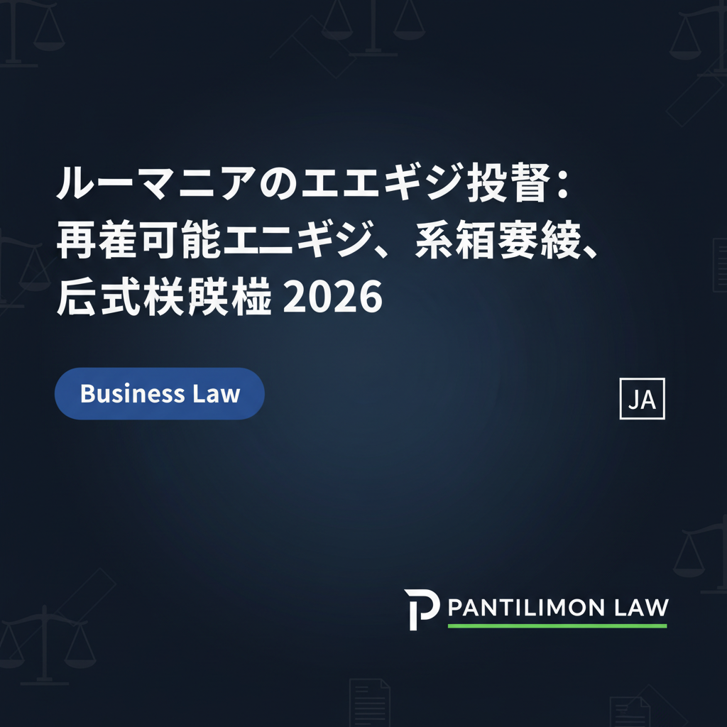 ルーマニアのエネルギー投資: 再生可能エネルギー、系統接続、法的枠組み 2026