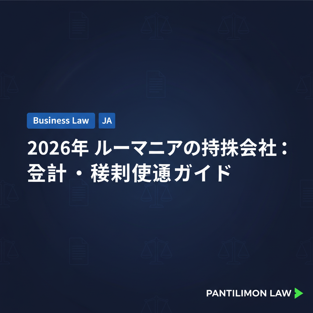 2026年 ルーマニアの持株会社:設立・税制優遇ガイド