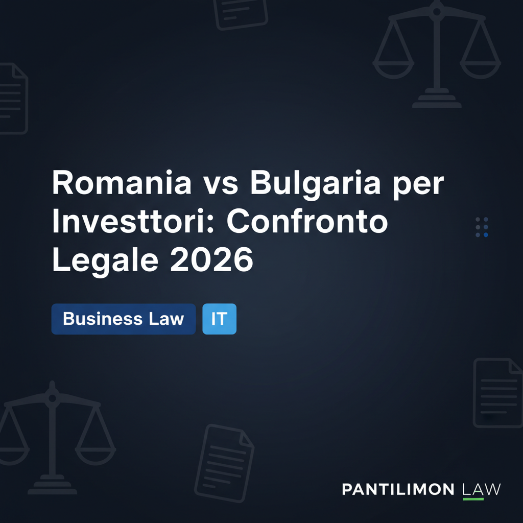 Romania vs Bulgaria per Investitori: Confronto Legale 2026