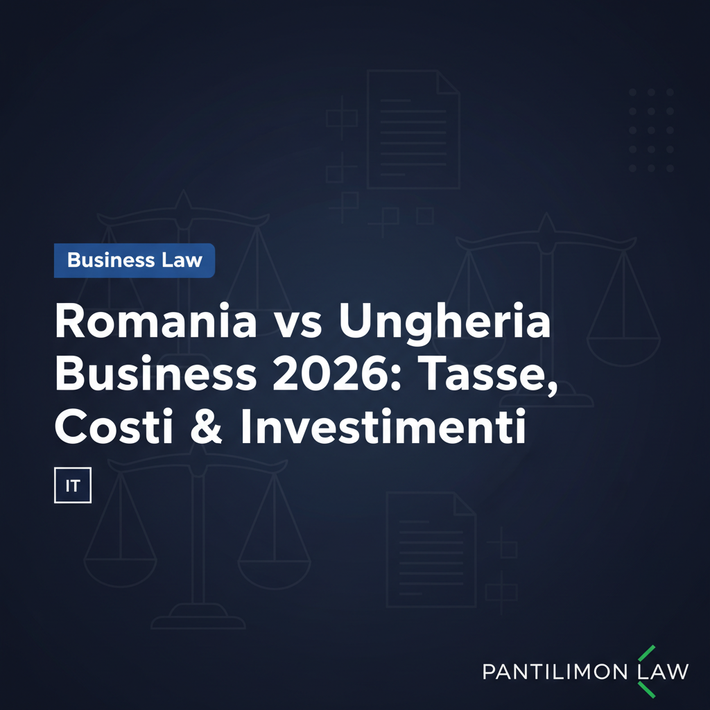 Romania vs Ungheria Business 2026: Tasse, Costi & Investimenti