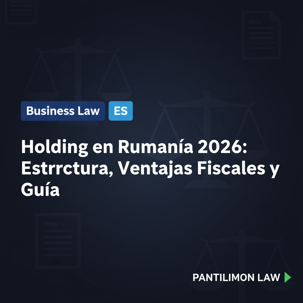Holding en Rumanía 2026: Estructura, Ventajas Fiscales y Guía