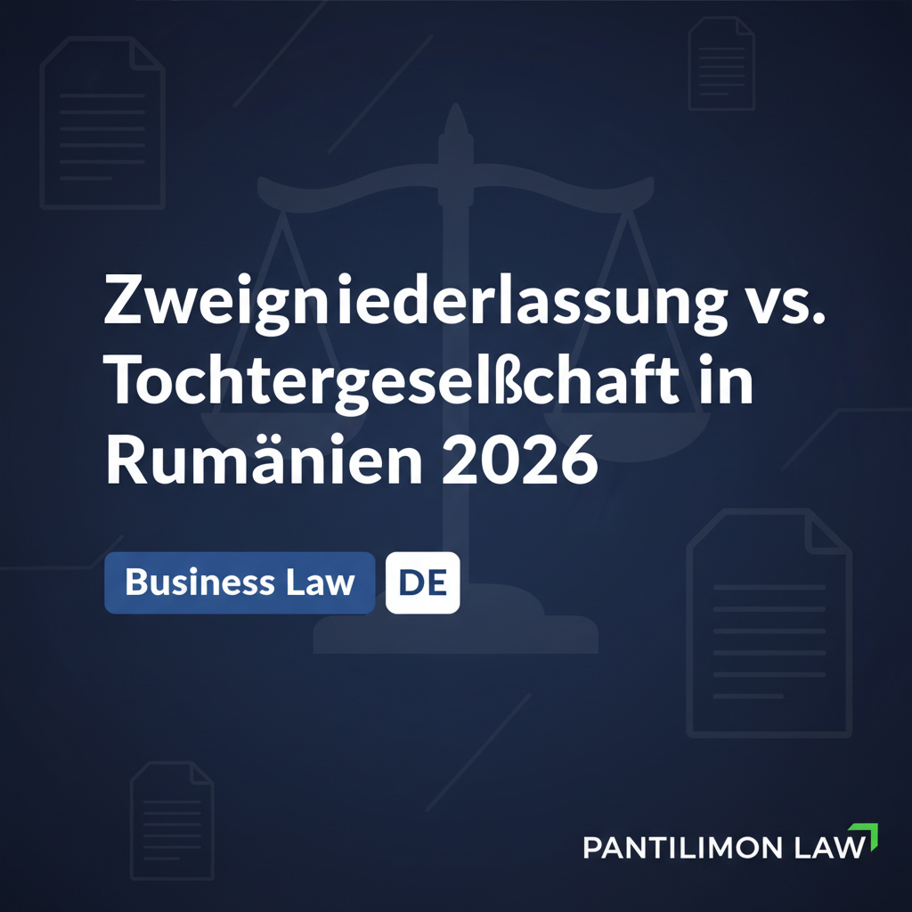 Zweigniederlassung vs. Tochtergesellschaft in Rumänien 2026